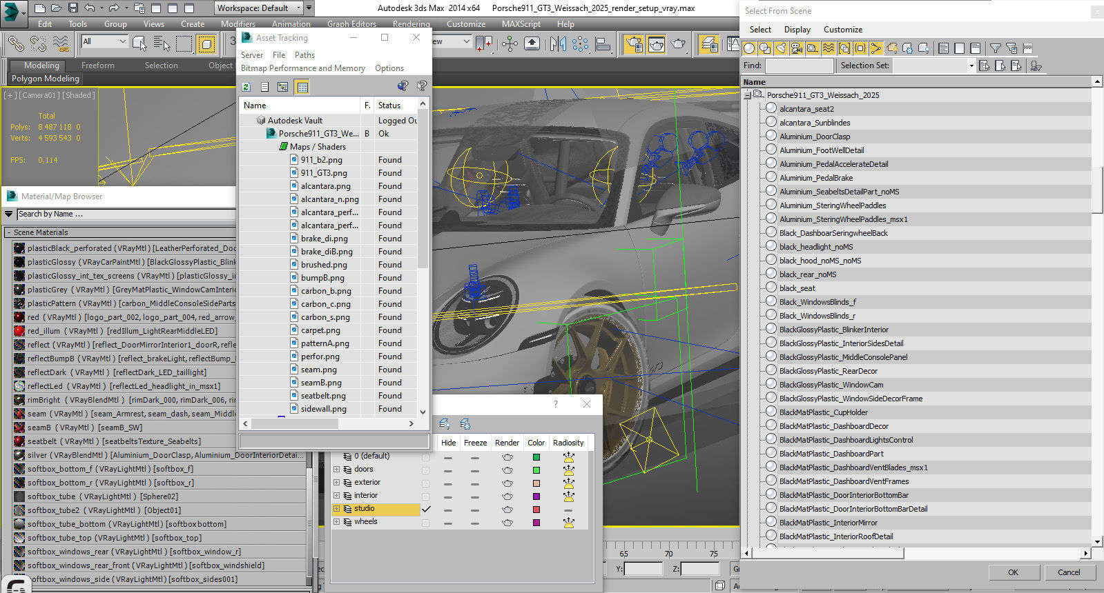 Porsche 911 GT3 Weissach 2025 3D model_39