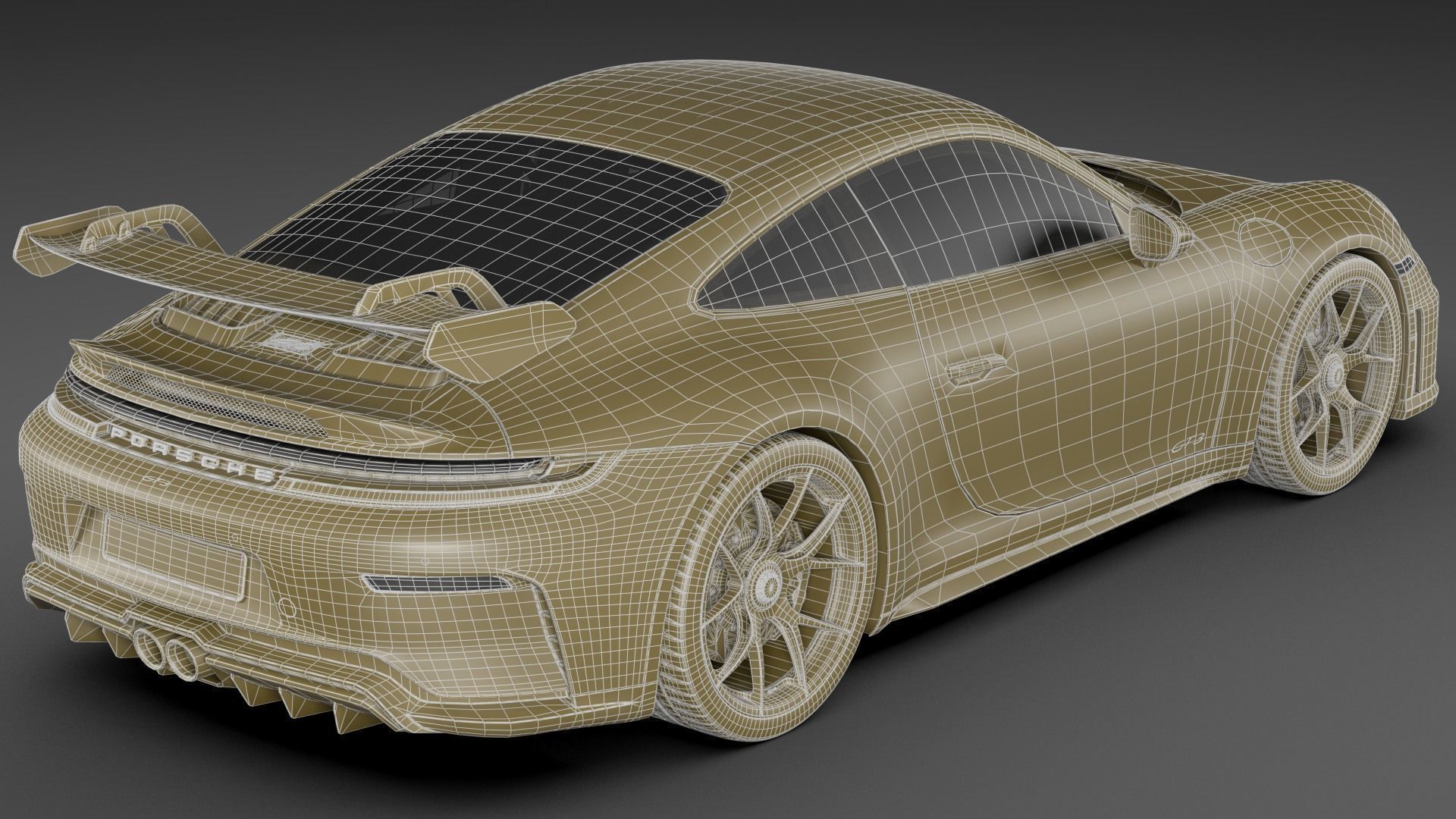 Porsche 911 GT3 Weissach 2025 3D model_36