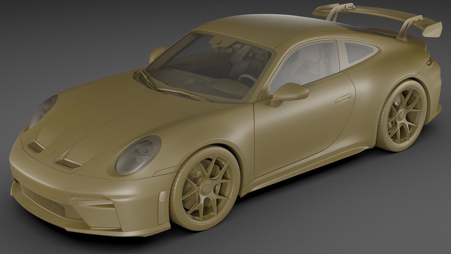 Porsche 911 GT3 Weissach 2025 3D model_28
