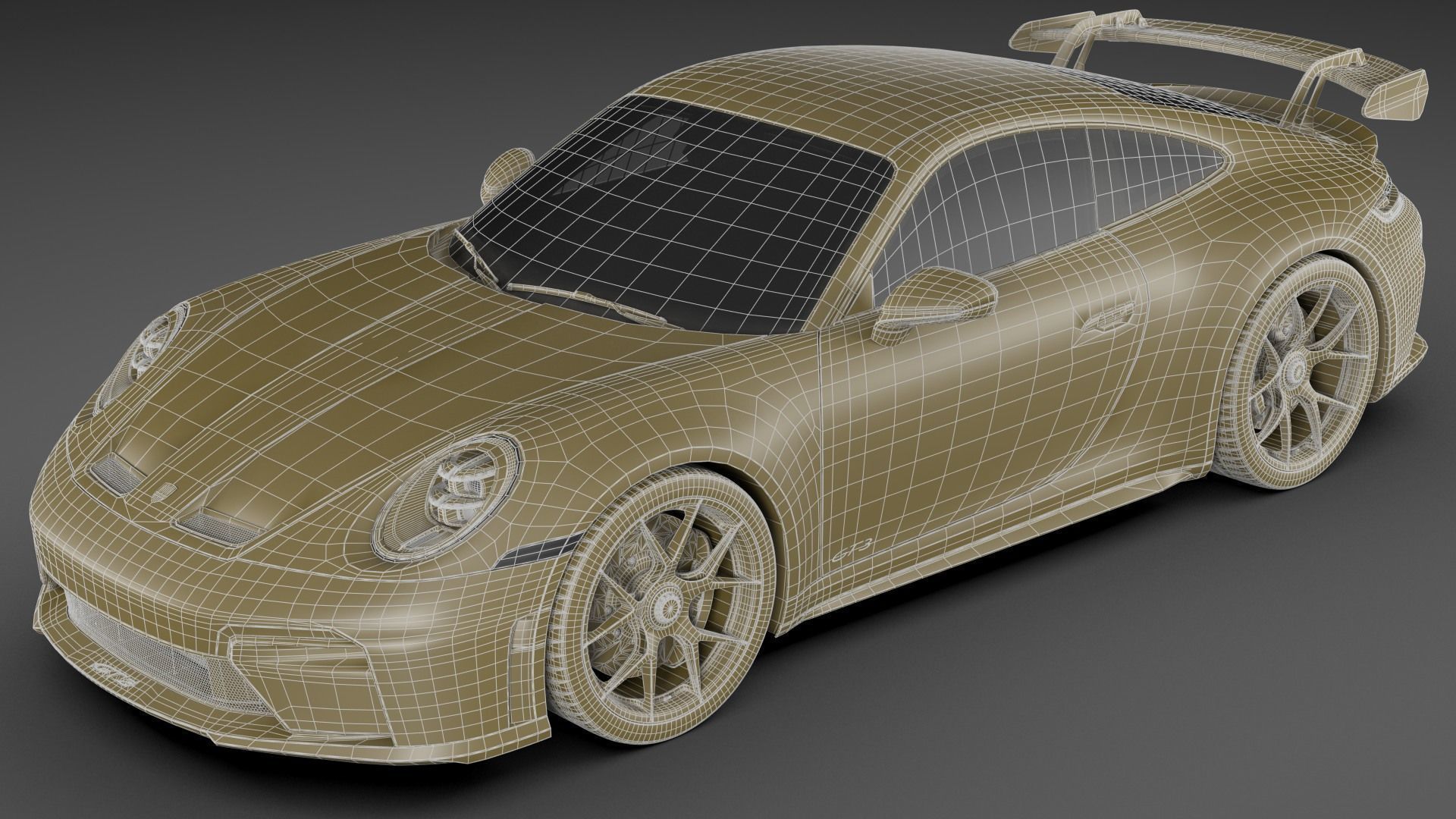 Porsche 911 GT3 Weissach 2025 3D model_35