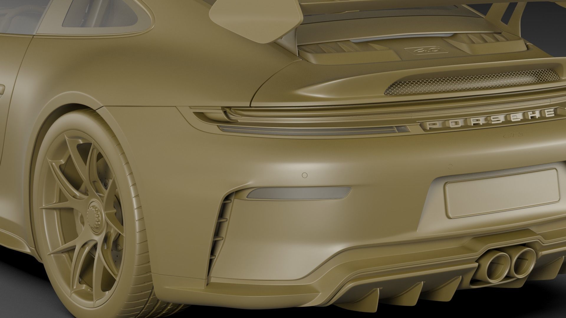 Porsche 911 GT3 Weissach 2025 3D model_31