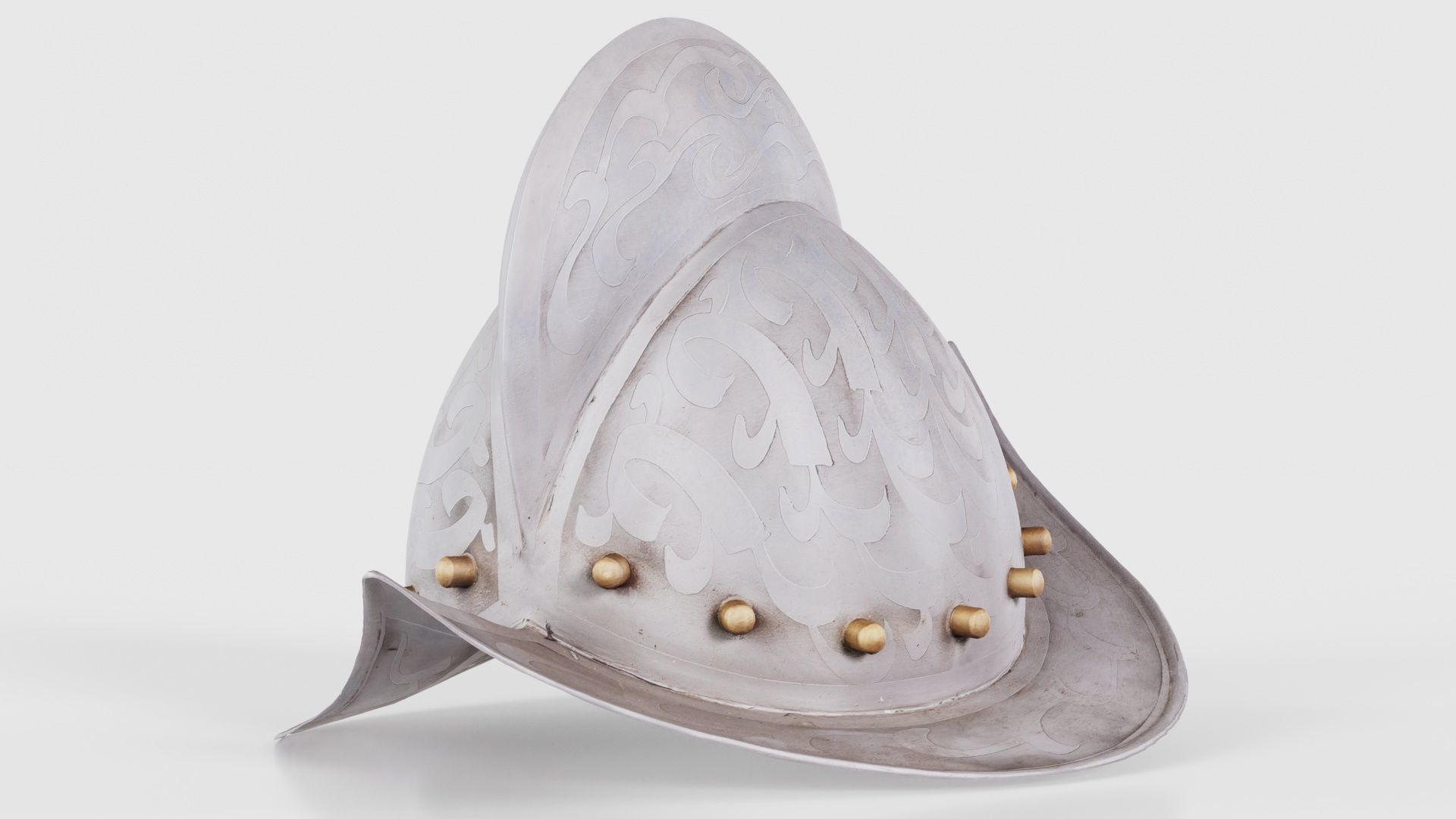 Conquistadors Helmet Low-poly 3D model_20