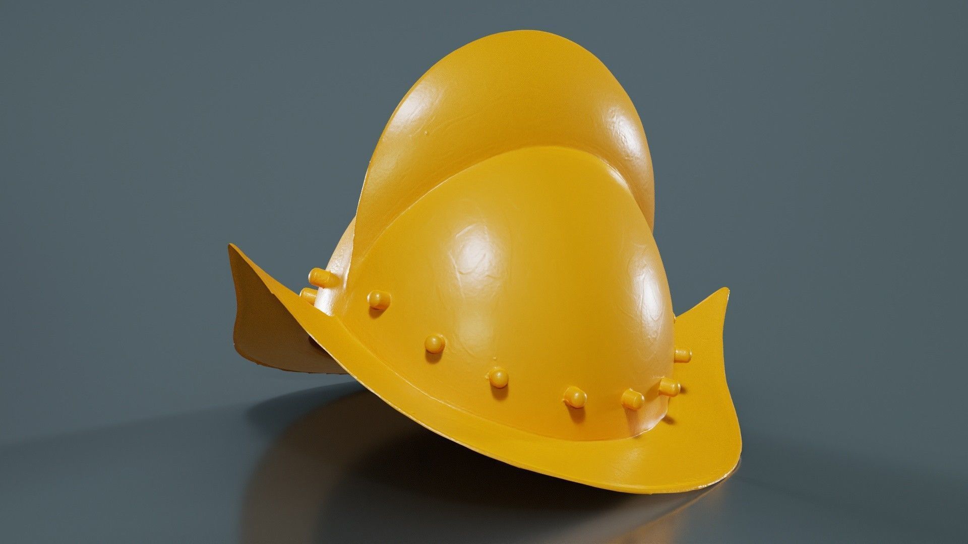 Conquistadors Helmet Low-poly 3D model_12