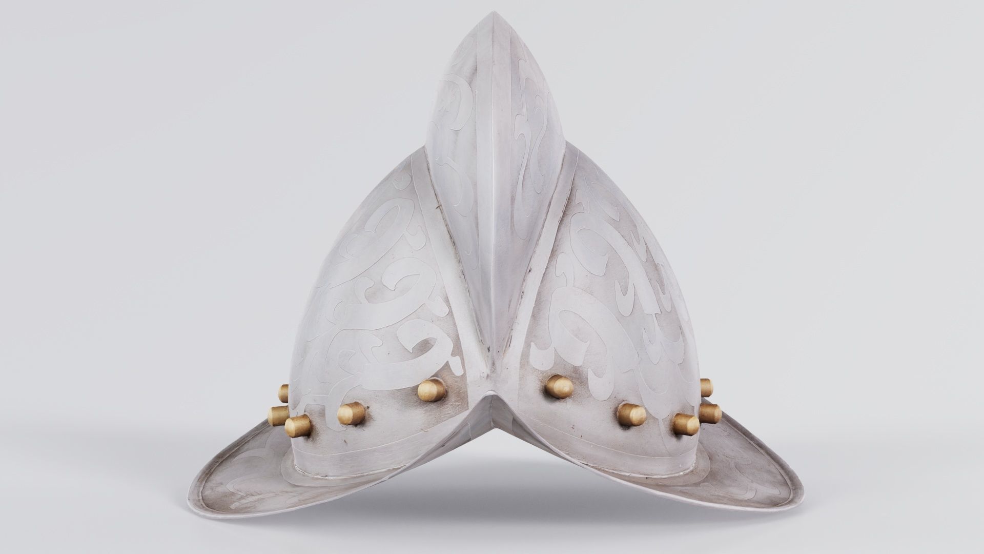 Conquistadors Helmet Low-poly 3D model_6