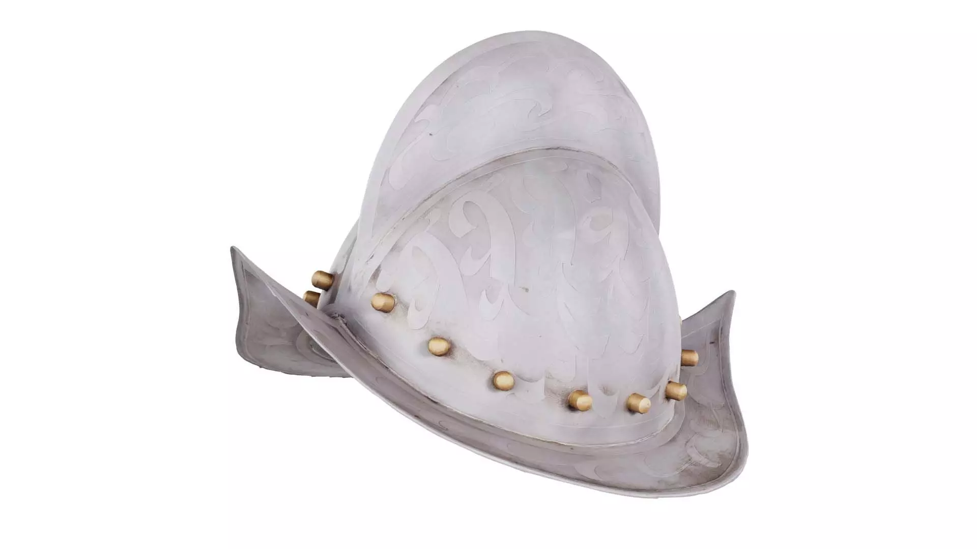 Conquistadors Helmet Low-poly 3D model_0