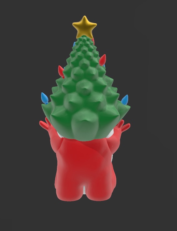 Rude Christmas Gnome 3D print model_2