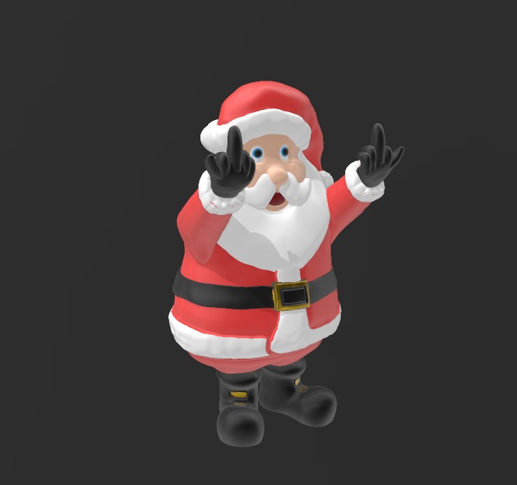 Rude sants 3D print model_3