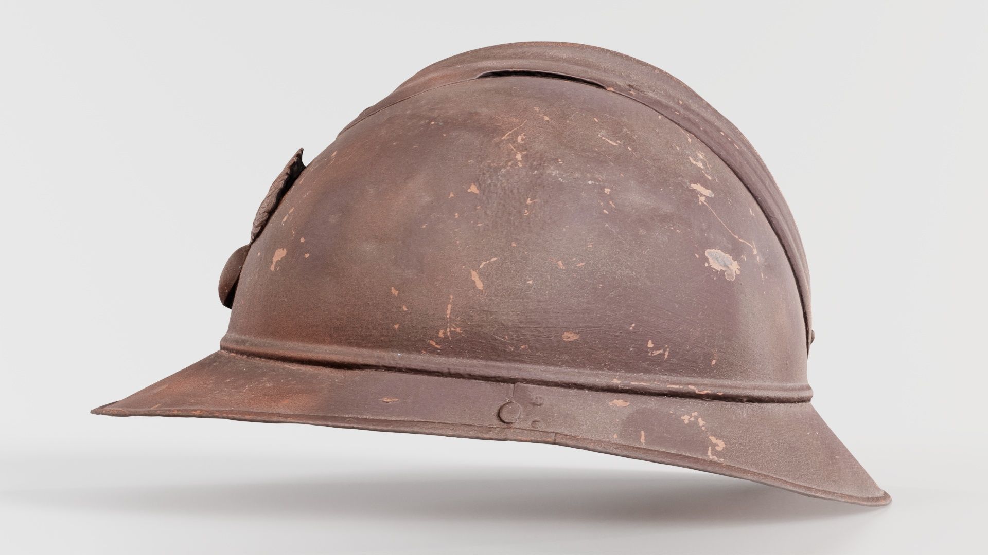 Firefighter Hat Low-poly 3D model_1