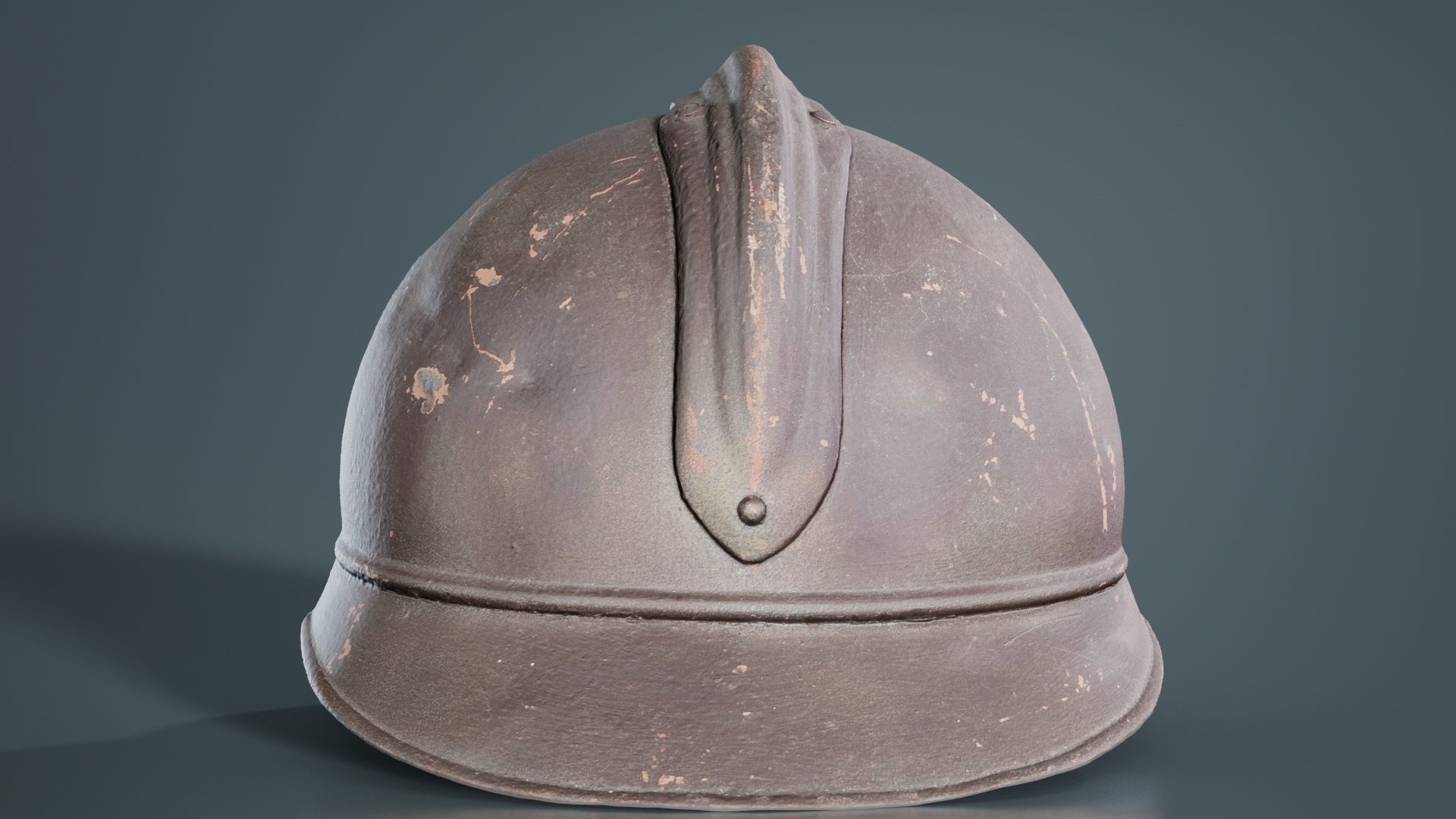 Firefighter Hat Low-poly 3D model_6