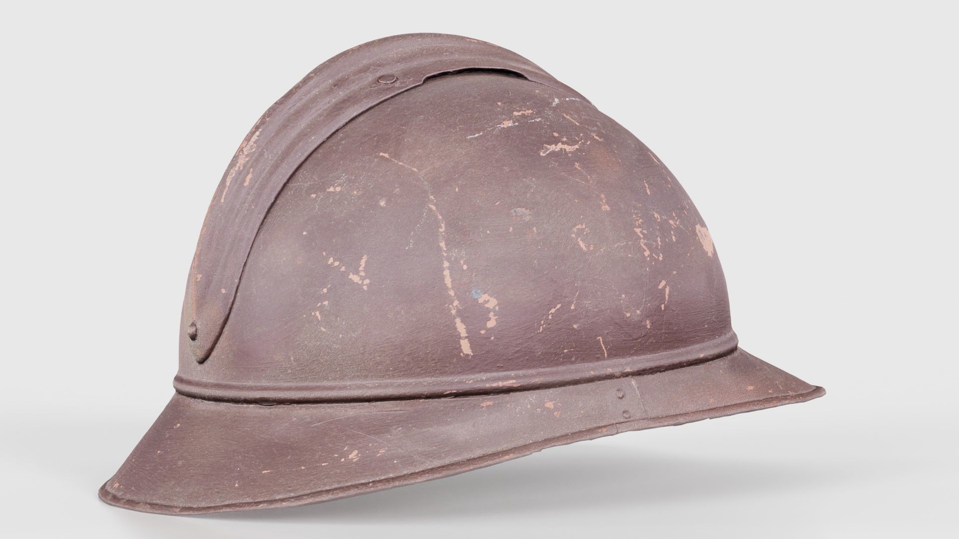 Firefighter Hat Low-poly 3D model_19