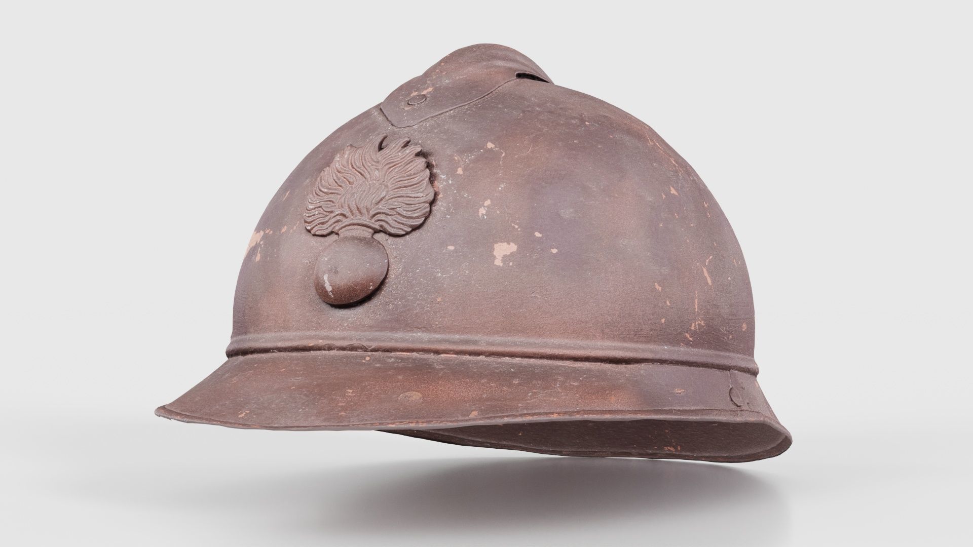 Firefighter Hat Low-poly 3D model_26