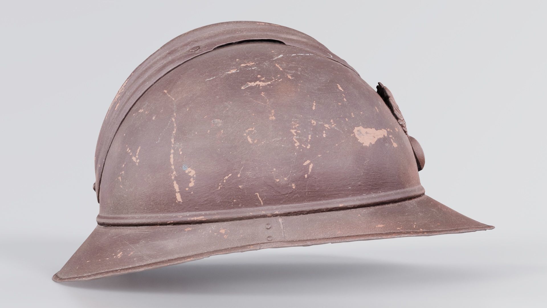 Firefighter Hat Low-poly 3D model_4