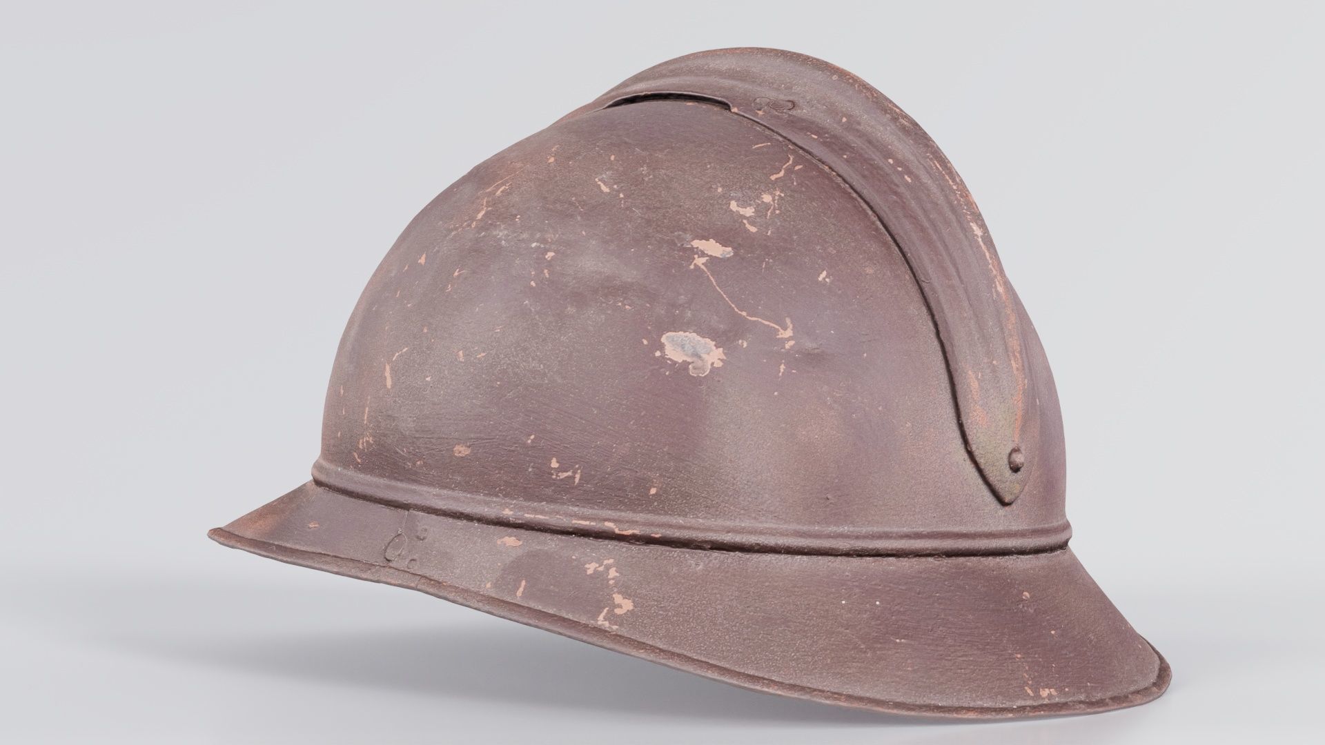 Firefighter Hat Low-poly 3D model_5