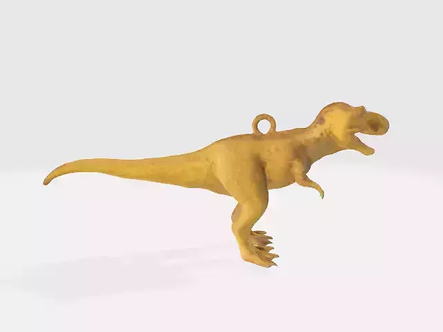 Gold t-rex nicklace 