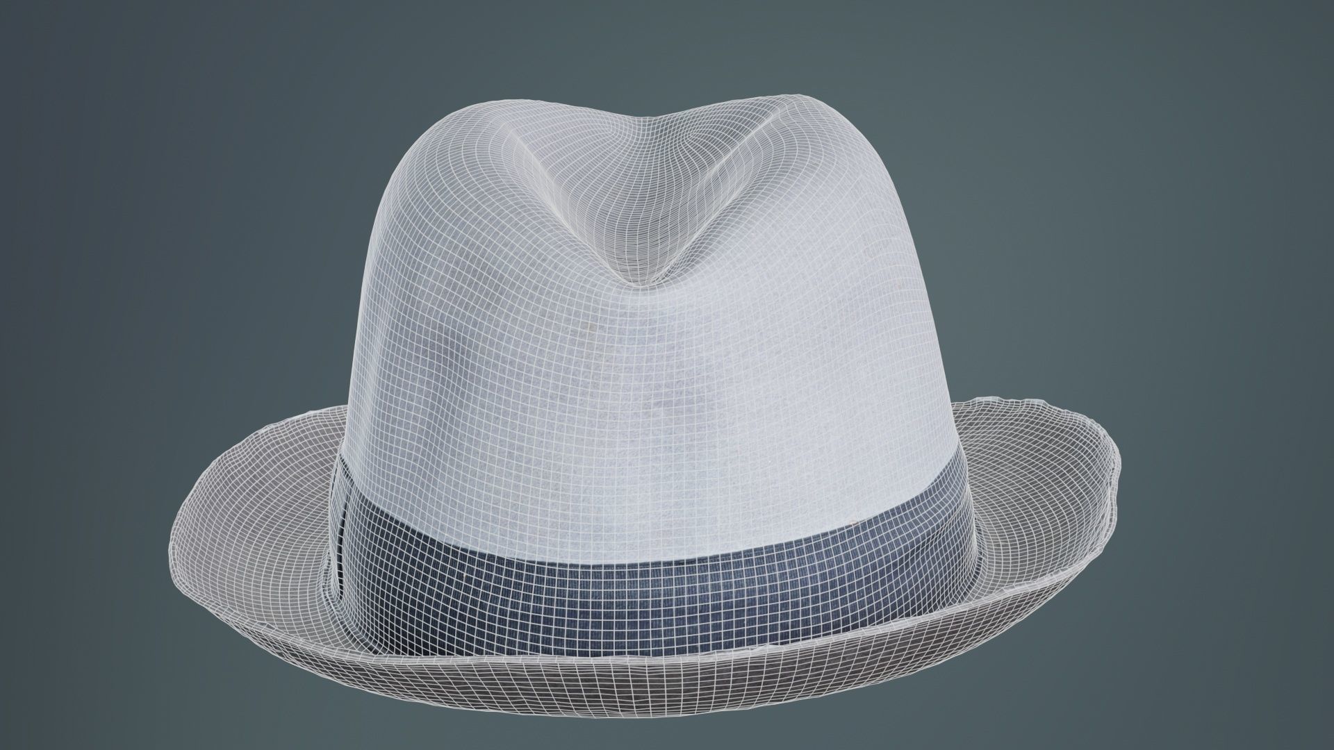 Foulard Hat Low-poly 3D model_10