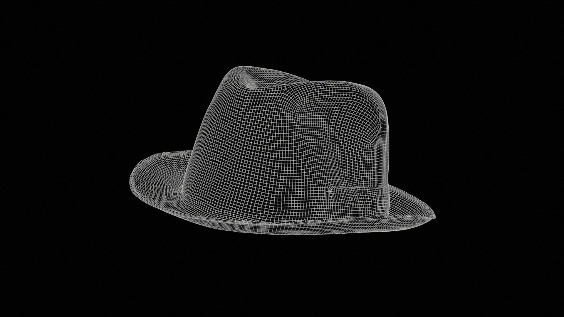 Foulard Hat Low-poly 3D model_11