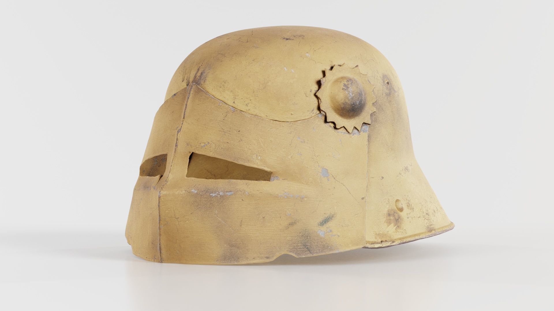 Gear Helmet Low-poly 3D model_7