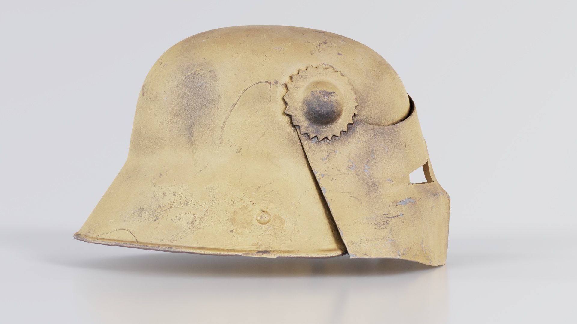 Gear Helmet Low-poly 3D model_6