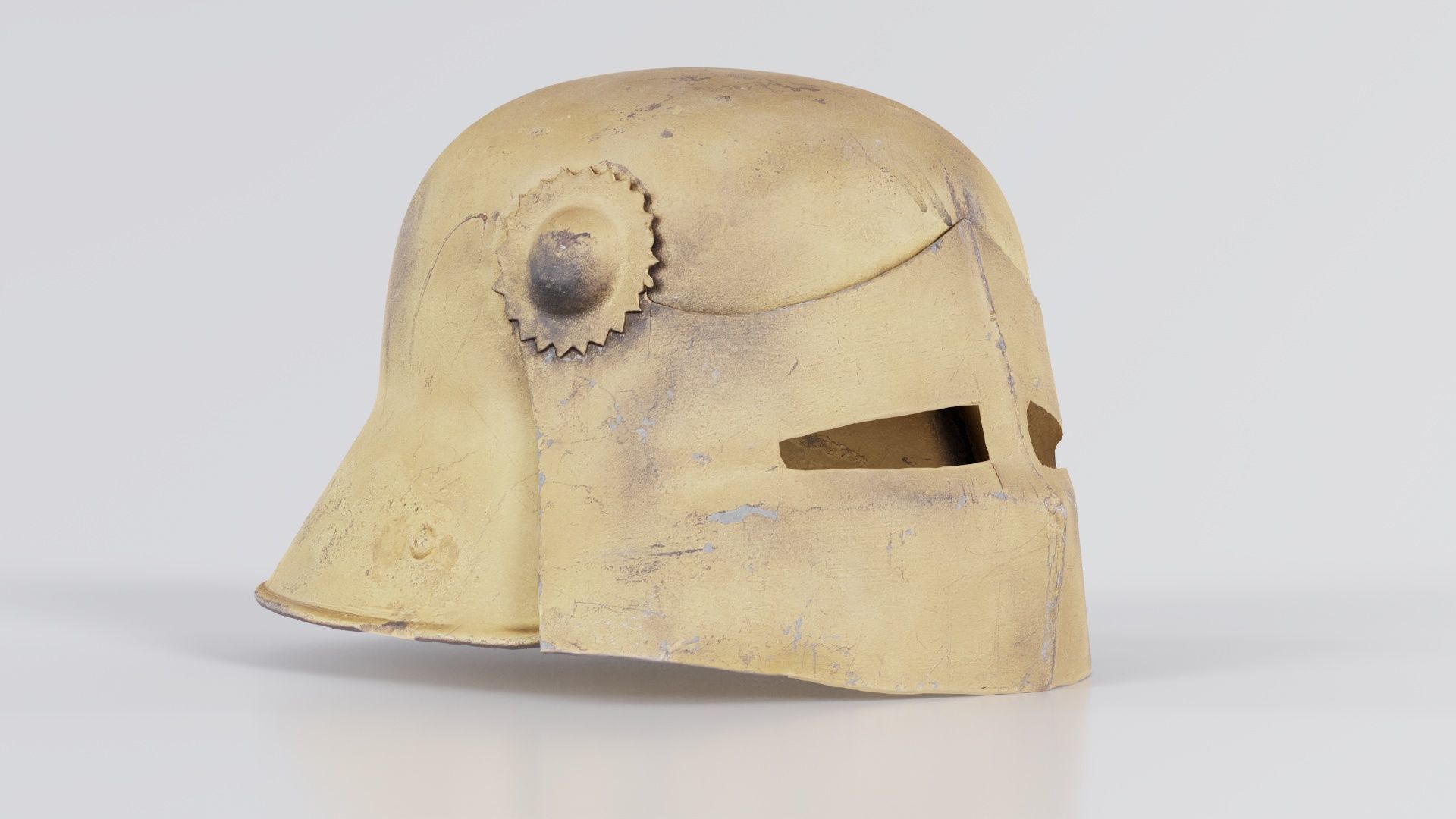 Gear Helmet Low-poly 3D model_5