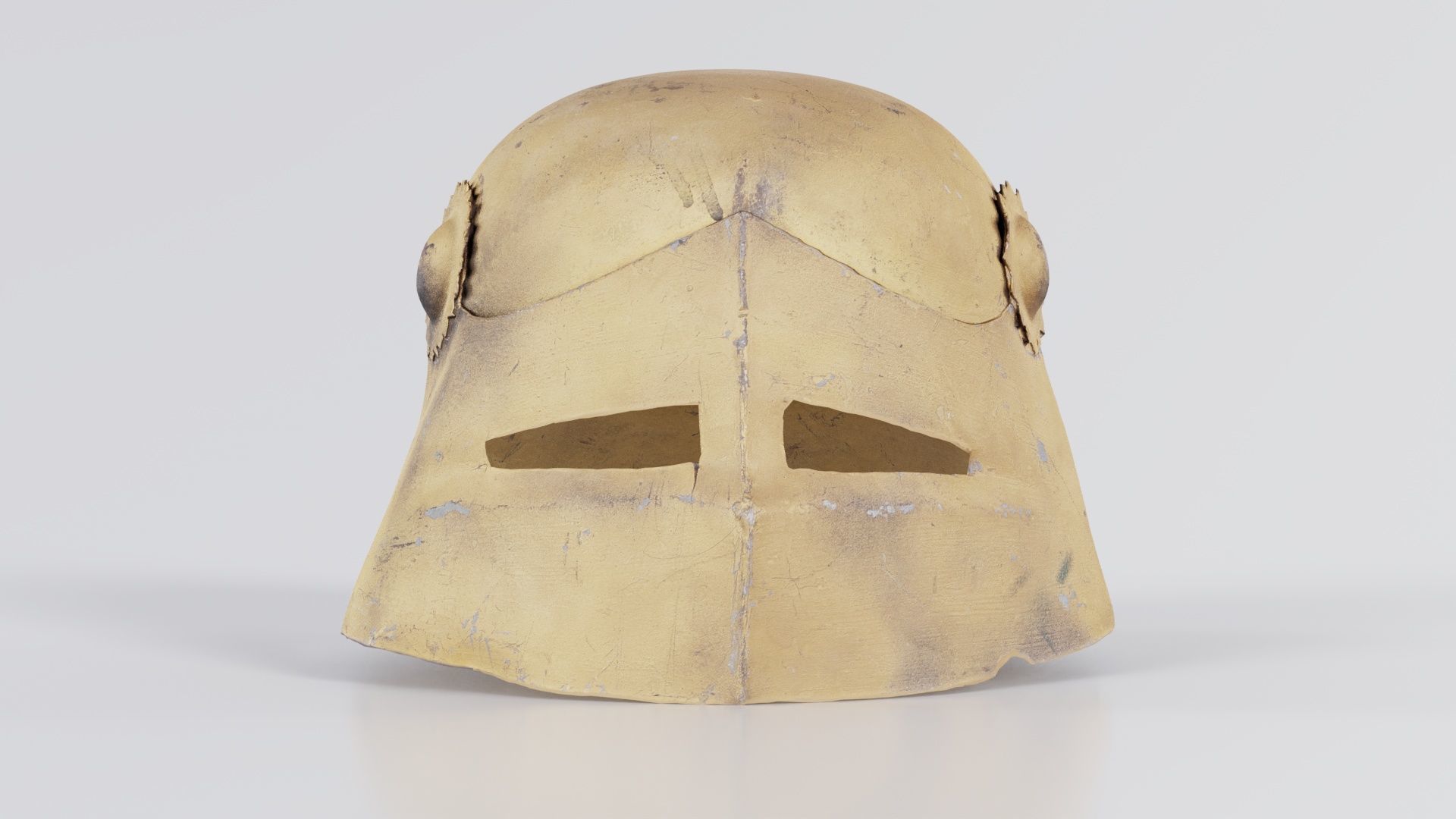 Gear Helmet Low-poly 3D model_4