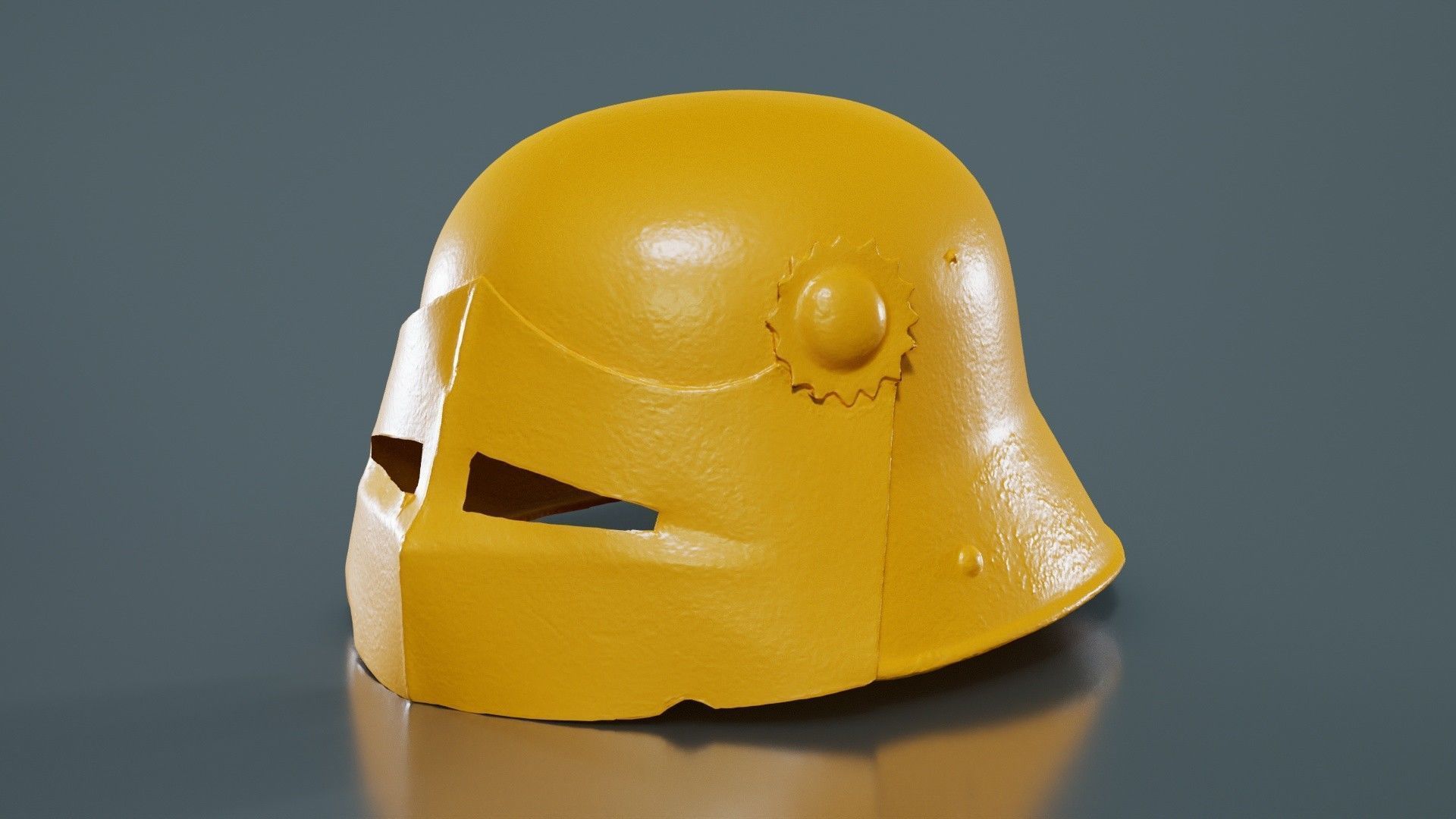 Gear Helmet Low-poly 3D model_12