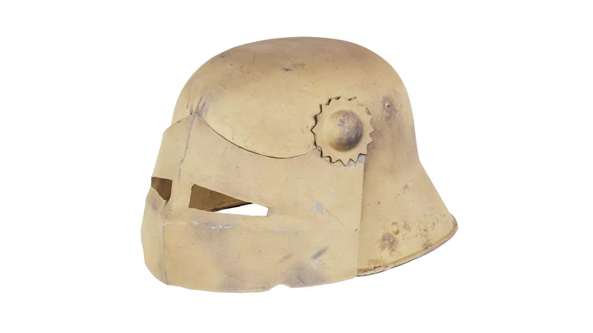 Gear Helmet Low-poly 3D model_0