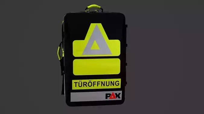 PAX Rucksack Turoffnung PAX Dura Black  for Emergency  