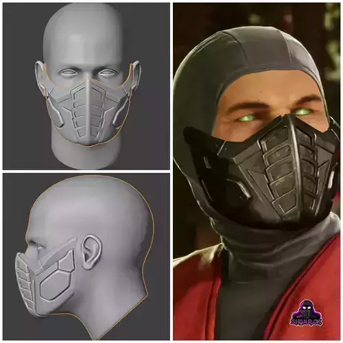 Ermac mask from MK1  - Annihilation 3D print model