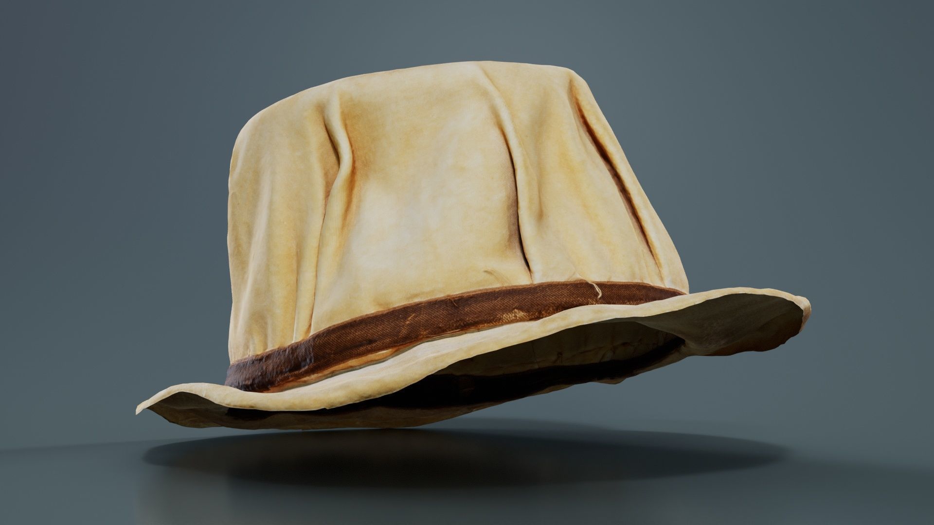 Melon Hat Low-poly 3D model_8