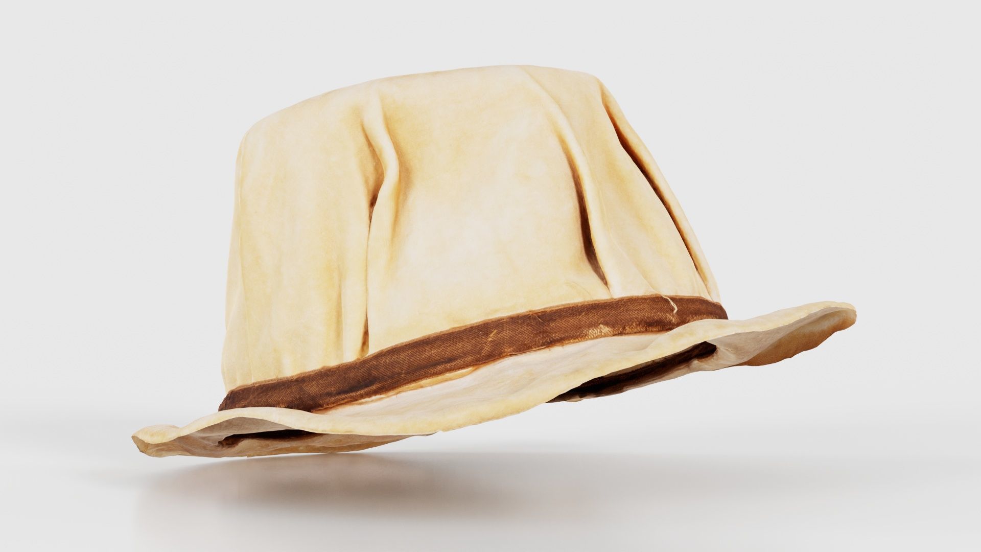 Melon Hat Low-poly 3D model_17