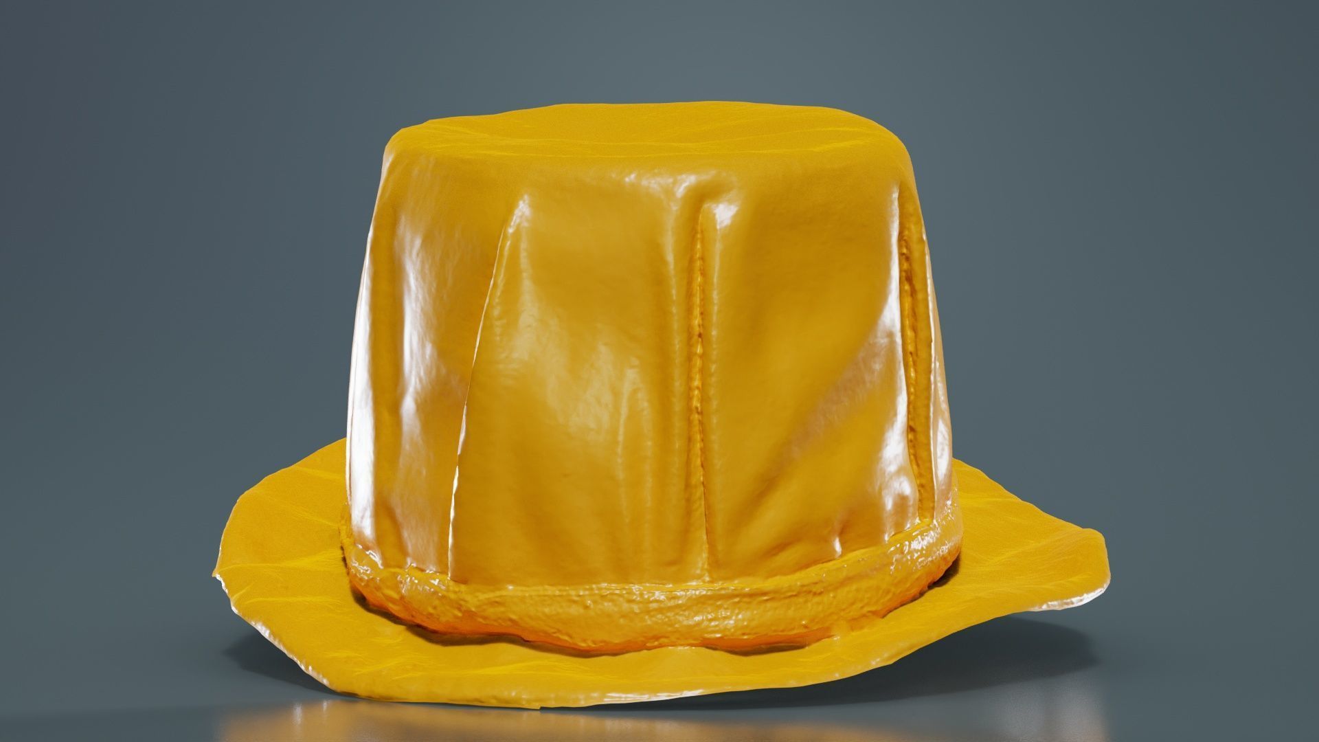 Melon Hat Low-poly 3D model_13