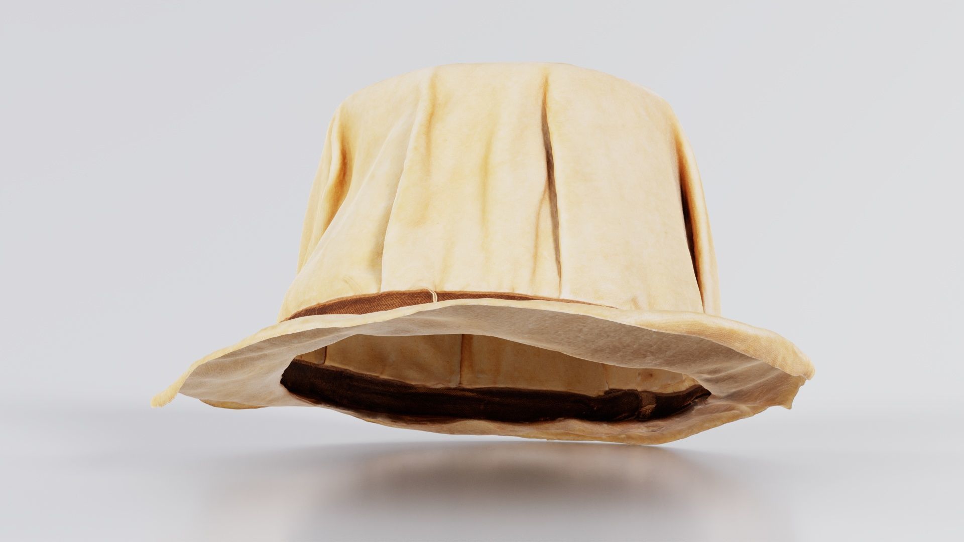 Melon Hat Low-poly 3D model_3