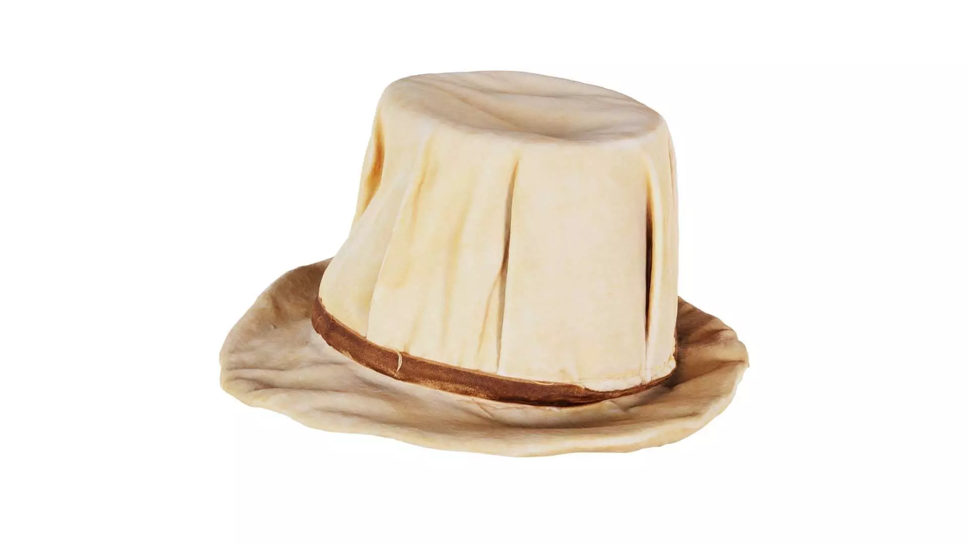 Melon Hat Low-poly 3D model_0