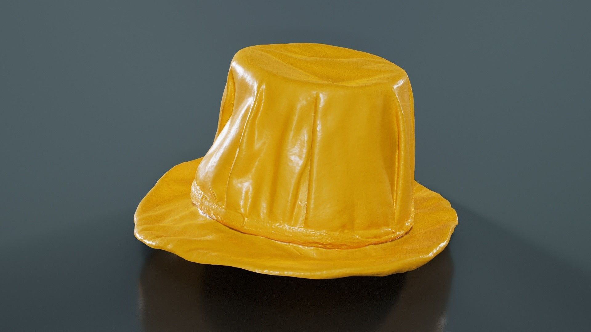 Melon Hat Low-poly 3D model_12