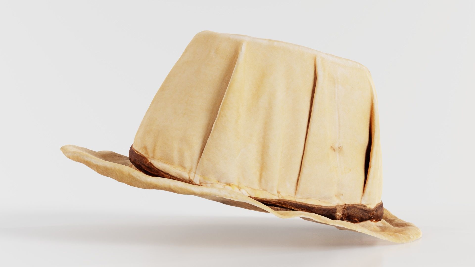 Melon Hat Low-poly 3D model_6