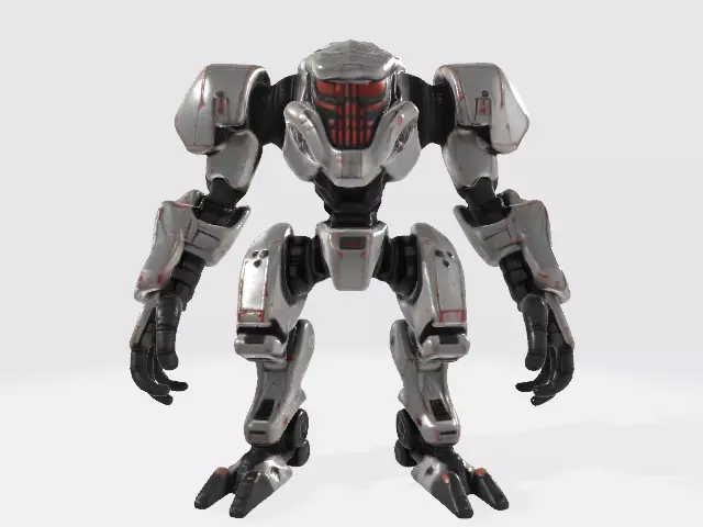 Mecha robot 3D model_0