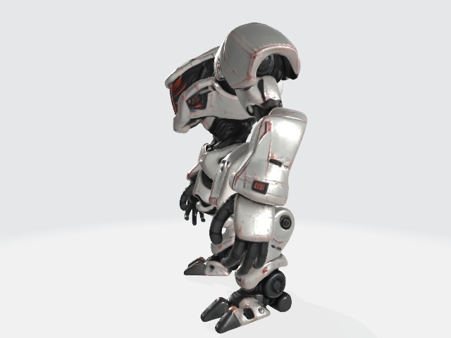 Mecha robot 3D model_1