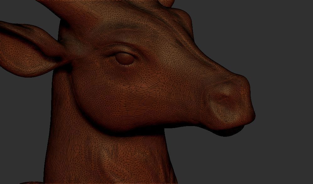 Vintage Deer Statue 3d printable model 3D print model 3D print model_9