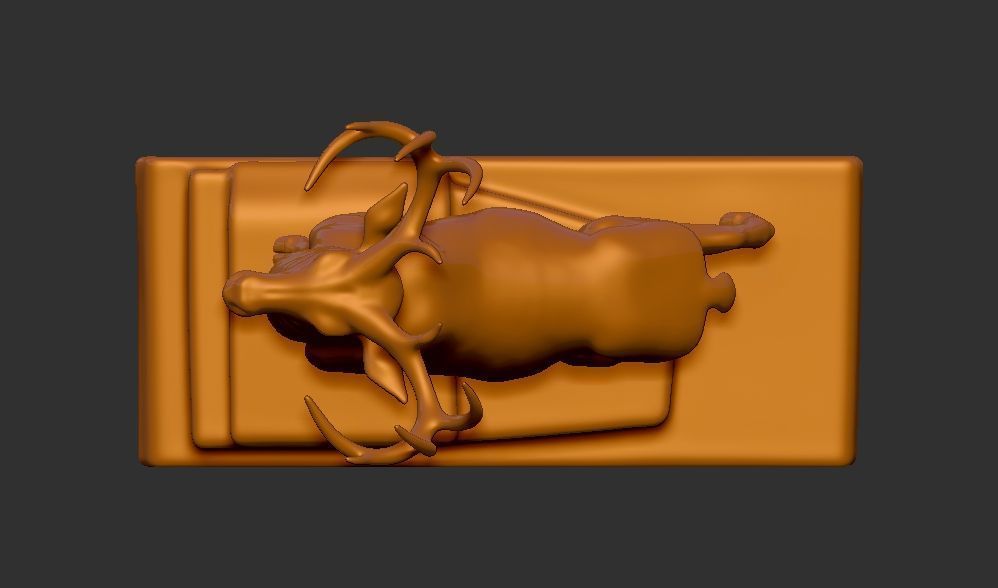 Vintage Deer Statue 3d printable model 3D print model 3D print model_6