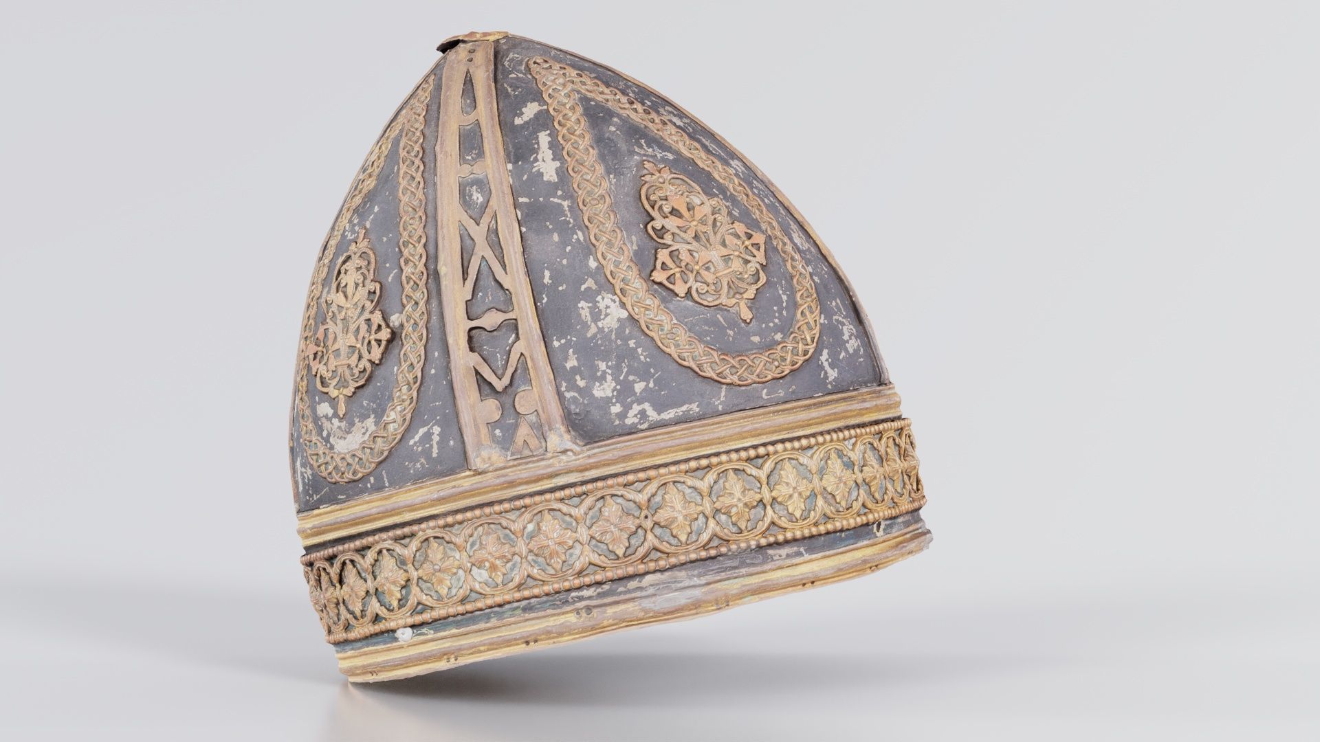 Pointy Decorated Hat Low-poly 3D model_5