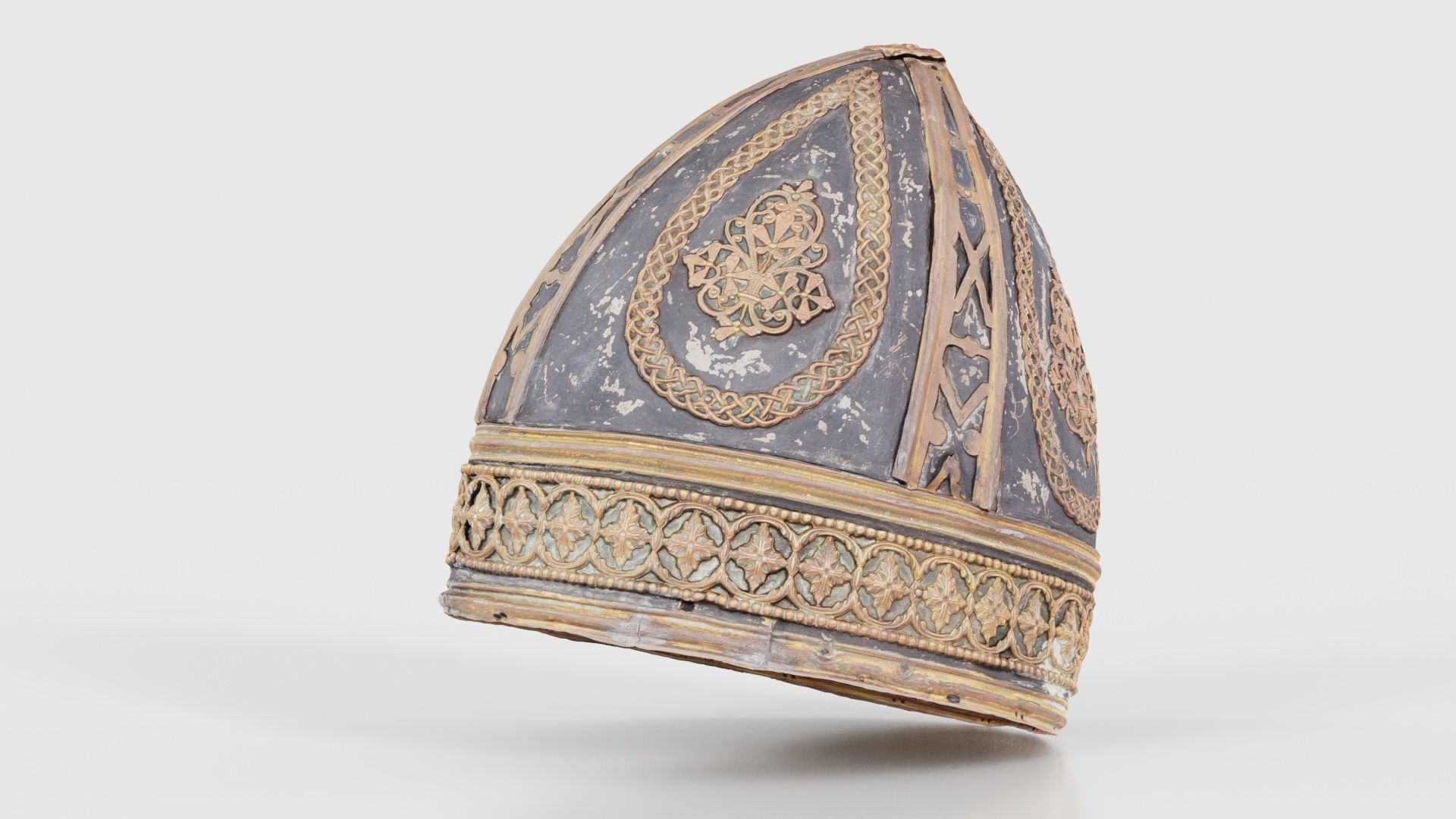 Pointy Decorated Hat Low-poly 3D model_25