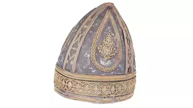 Pointy Decorated Hat Low-poly 3D model