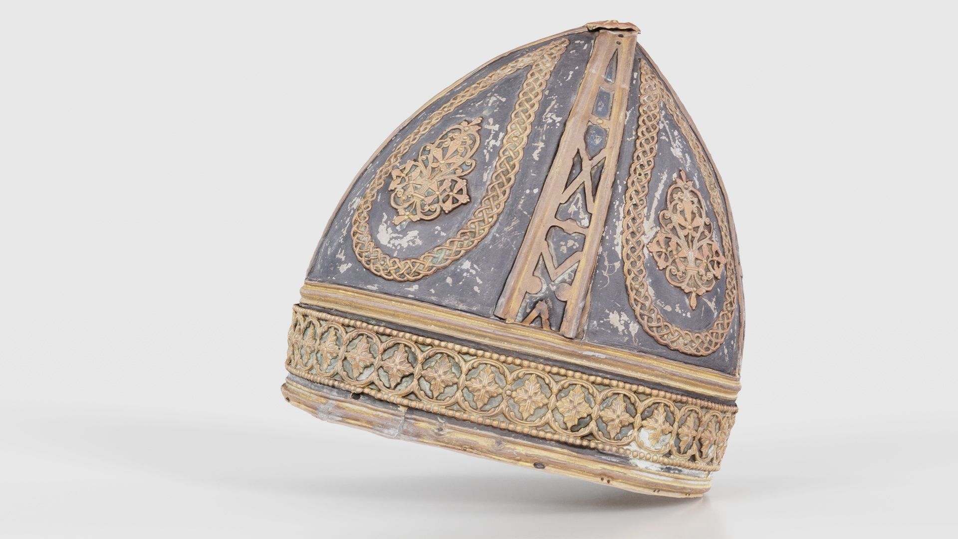 Pointy Decorated Hat Low-poly 3D model_24