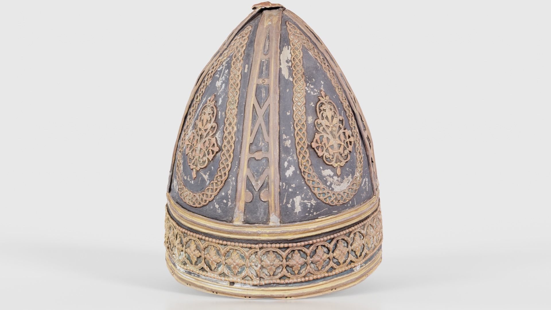 Pointy Decorated Hat Low-poly 3D model_21