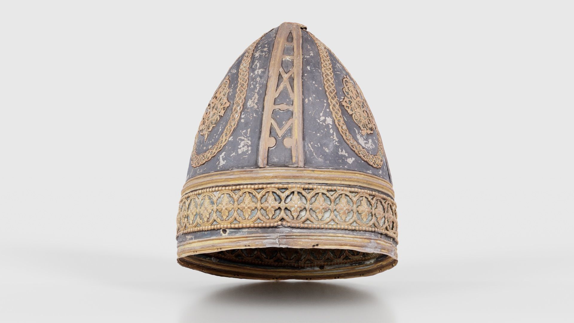 Pointy Decorated Hat Low-poly 3D model_15