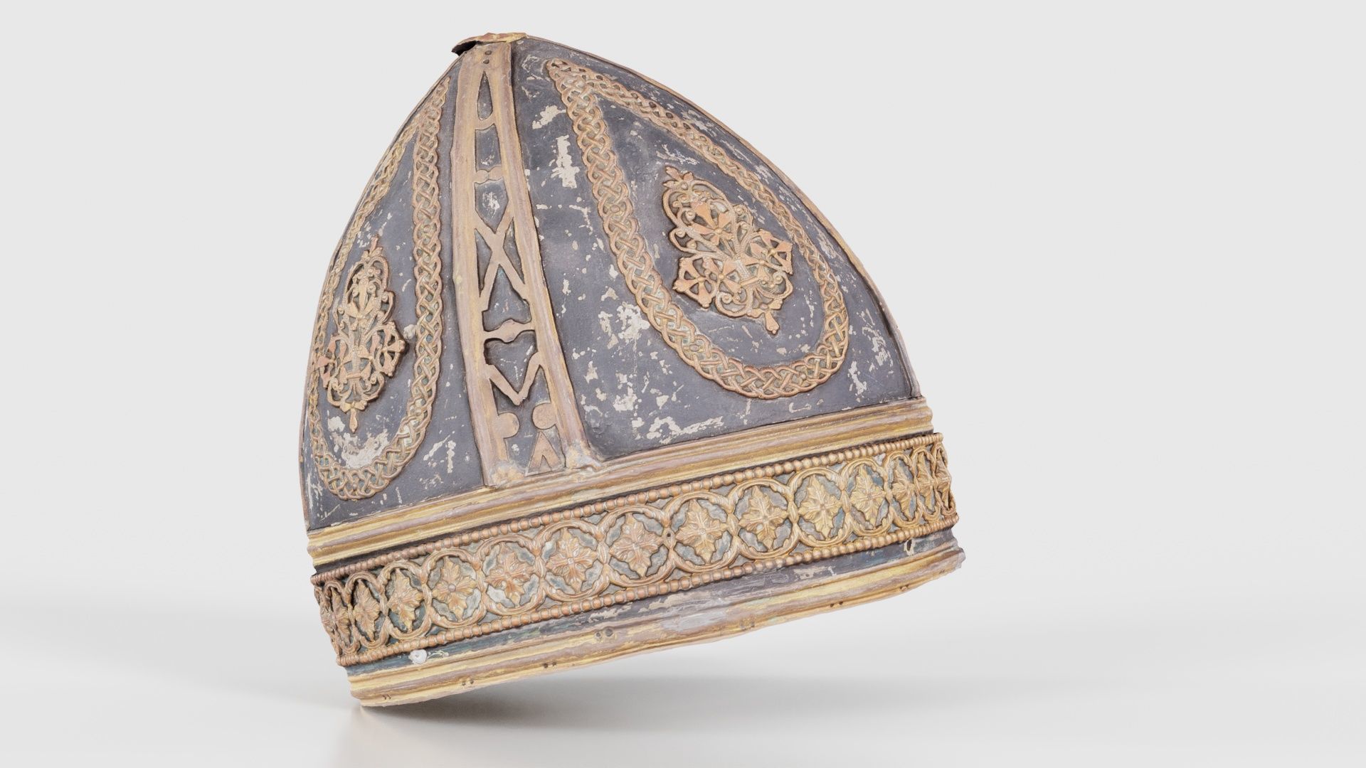 Pointy Decorated Hat Low-poly 3D model_18