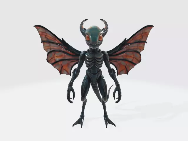 Flying alien 3D model