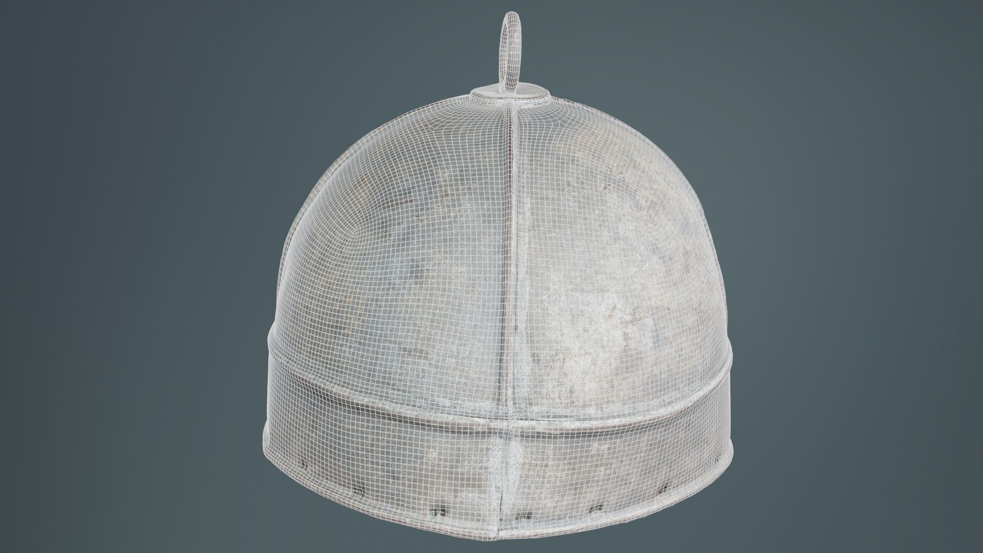 Ring Helmet Low-poly 3D model_10