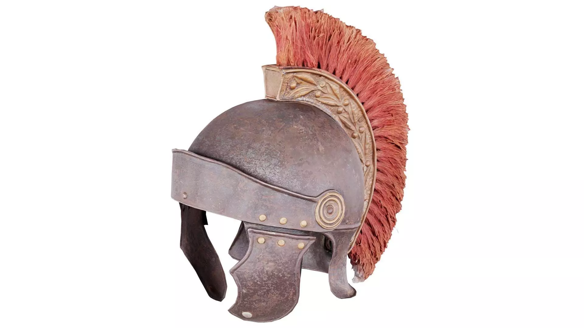 Roman Helmet Low-poly 3D model_0