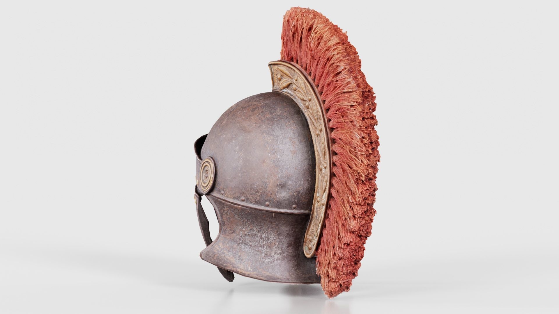 Roman Helmet Low-poly 3D model_22